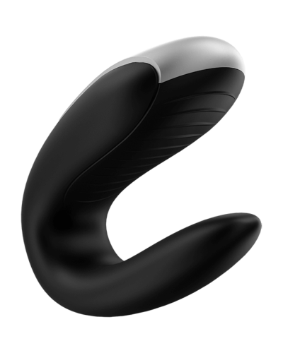 satisfyer double fun partner vibrator - preto satisfyer double fun partner vibrator - preto