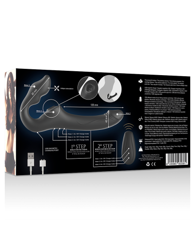 ibiza remote control strapless vibrator 3 motors 1000 combinations.