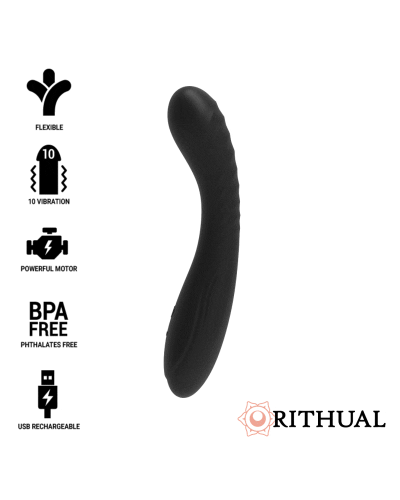 rithual kriya estimulaodr punto-g recargable negro rithual kriya estimulaodr punto-g recargable negro