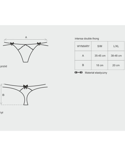 obsessive - intensa double thong l/xl obsessive - intensa double thong l/xl