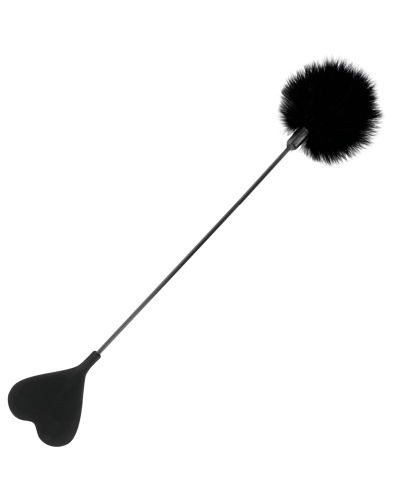 darkness whip with feather love black 40 cm