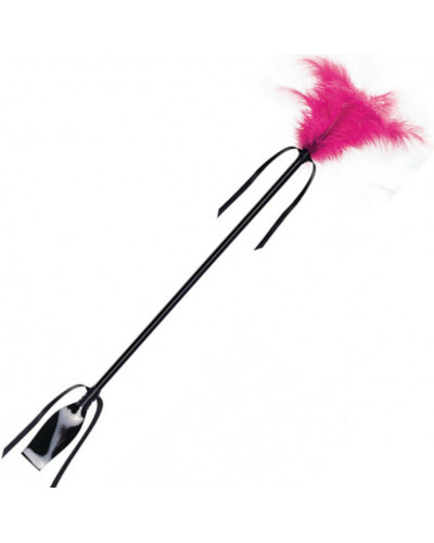 secretplay fusta&pluma negro y fucsia