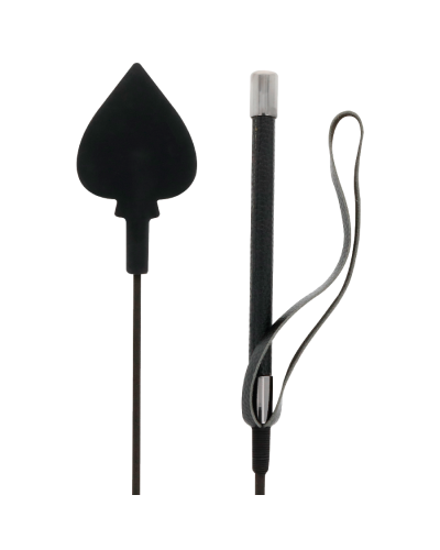 darkness riding crop black silicone
