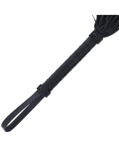 darkness black flogger 42cm couro
