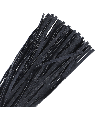 darkness black flogger 42cm couro