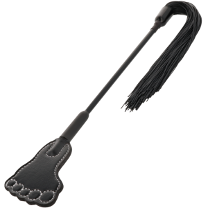 darkness crop & flogger black fetish bdsm