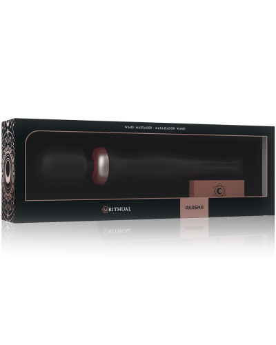 rithual akasha wand recargable potente 2.0 negro rithual akasha wand recargable potente 2.0 negro