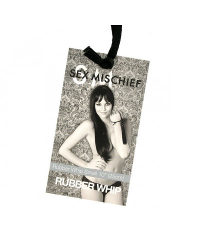 s&m mischief whip pequeno preto 10 polegadas